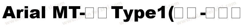 Arial MT-粗体Type1(西方字体转换